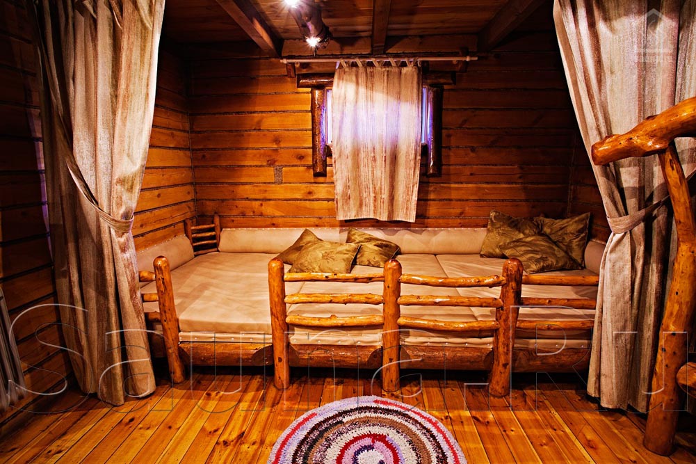 Дизайн комнаты отдыха в русской бани внутри фото